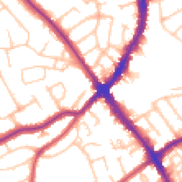 Daytime road noise heatmap for HA8 6JX