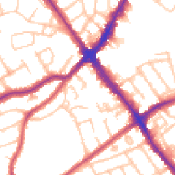 Daytime road noise heatmap for HA8 6LF