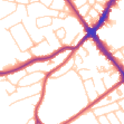 Daytime road noise heatmap for HA8 6LY