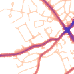 Daytime road noise heatmap for HA8 6PJ