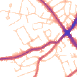 Daytime road noise heatmap for HA8 6PW