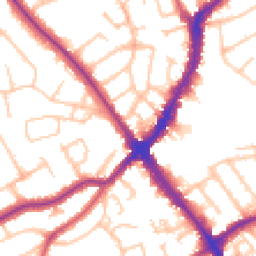 Daytime road noise heatmap for HA8 7HF