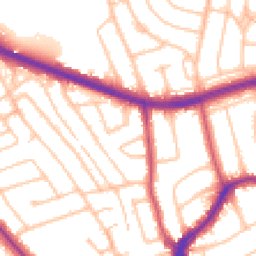 Daytime road noise heatmap for HA8 8HR