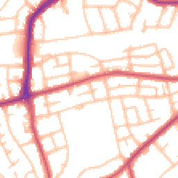 Daytime road noise heatmap for HA8 9EY