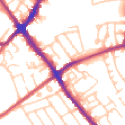 Daytime road noise heatmap for HA8 9GN