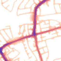 Daytime road noise heatmap for HA8 9JA