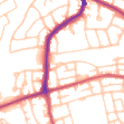 Daytime road noise heatmap for HA8 9JN