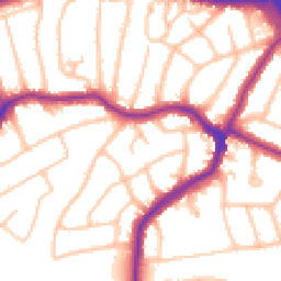 Daytime road noise heatmap for HA8 9QG