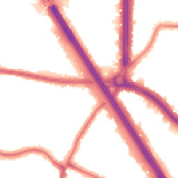 Night-time road noise heatmap for HA8 9ST