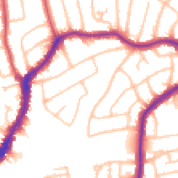 Daytime road noise heatmap for HA8 9UY