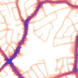 Daytime road noise heatmap for HA8 9XF