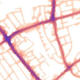 Daytime road noise heatmap for HA8 9YD