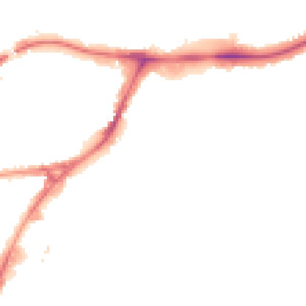 Night-time road noise heatmap for HA9 0AE