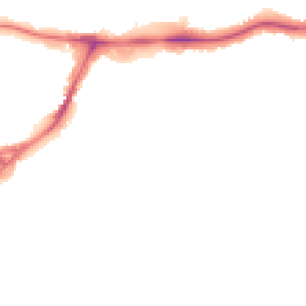 Night-time road noise heatmap for HA9 0AL