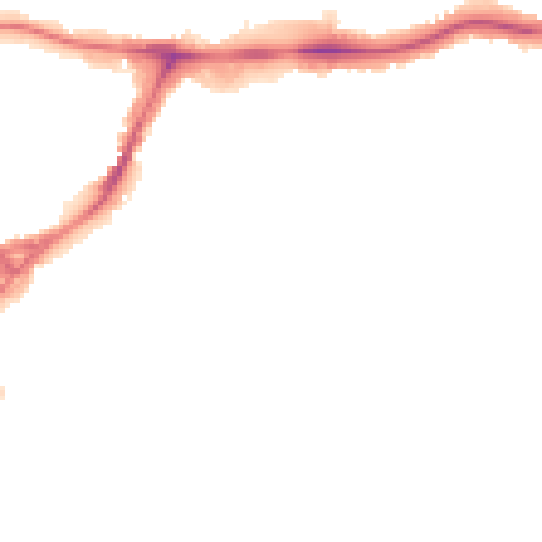 Night-time road noise heatmap for HA9 0AQ