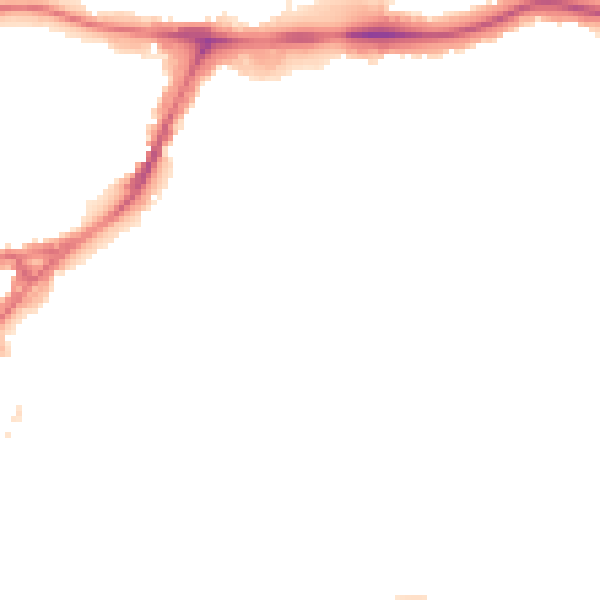 Night-time road noise heatmap for HA9 0AR