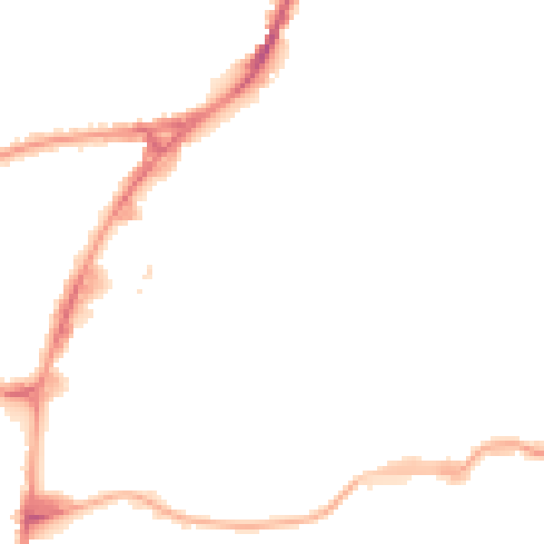 Night-time road noise heatmap for HA9 0FR