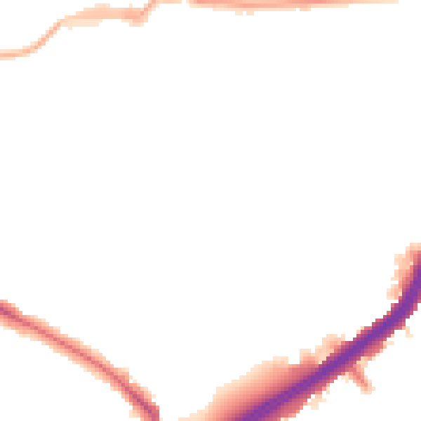 Night-time road noise heatmap for HA9 6JN