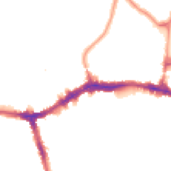 Night-time road noise heatmap for HA9 7AY