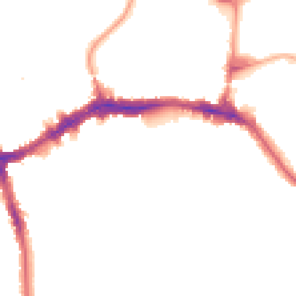 Night-time road noise heatmap for HA9 7DU