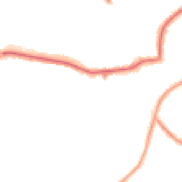 Night-time road noise heatmap for HA9 7QH