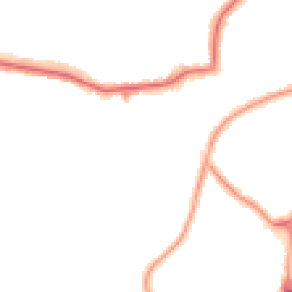 Night-time road noise heatmap for HA9 7QX