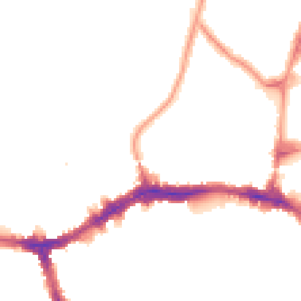 Night-time road noise heatmap for HA9 7SQ