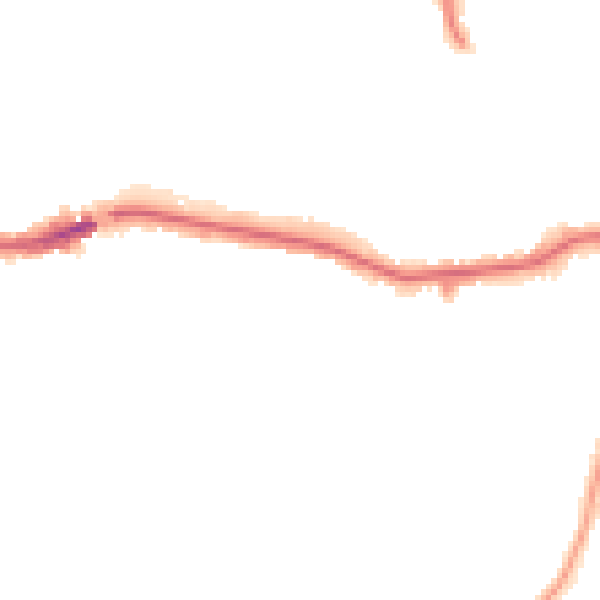 Night-time road noise heatmap for HA9 7TS