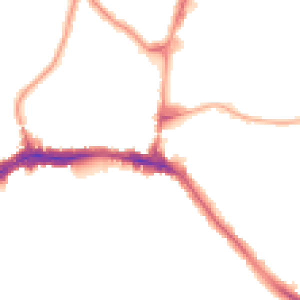 Night-time road noise heatmap for HA9 8AF