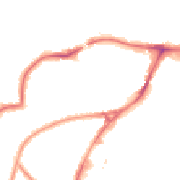 Night-time road noise heatmap for HA9 8JH
