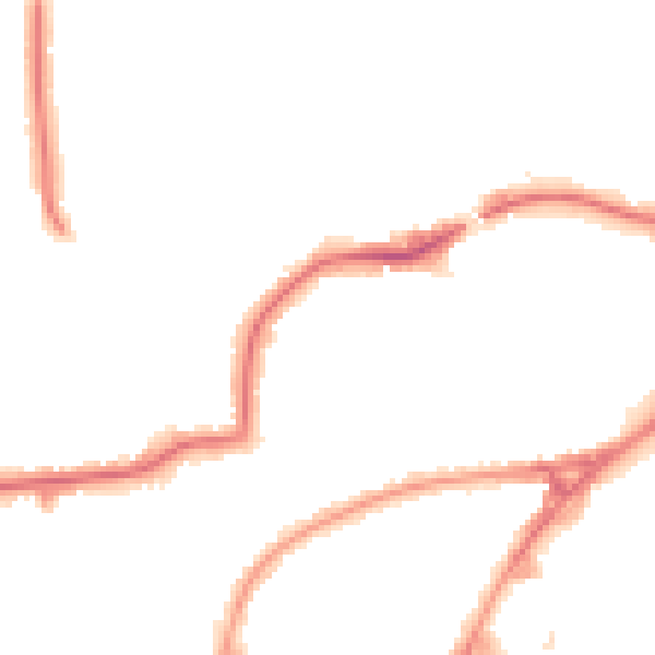 Night-time road noise heatmap for HA9 8LP