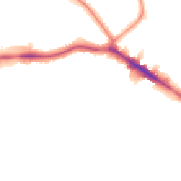Night-time road noise heatmap for HA9 9DT