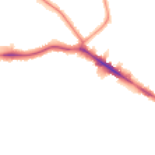 Night-time road noise heatmap for HA9 9EJ