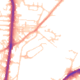 Daytime road noise heatmap for HD2 1AU