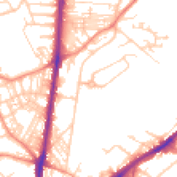Daytime road noise heatmap for HD2 1AZ