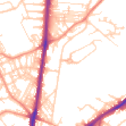 Daytime road noise heatmap for HD2 1BD