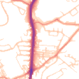 Daytime road noise heatmap for HD2 1BL