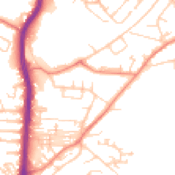 Daytime road noise heatmap for HD2 1BU