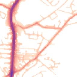 Daytime road noise heatmap for HD2 1BX