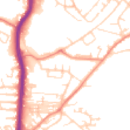 Daytime road noise heatmap for HD2 1DD
