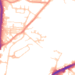 Daytime road noise heatmap for HD2 1DT