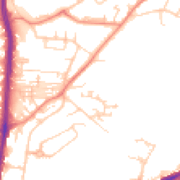 Daytime road noise heatmap for HD2 1DW