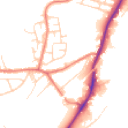 Daytime road noise heatmap for HD2 1JH