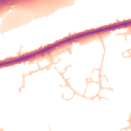 Daytime road noise heatmap for HD2 1JQ