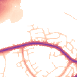Daytime road noise heatmap for HD2 1QW
