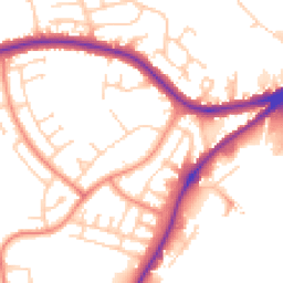 Daytime road noise heatmap for HD2 1WN