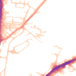 Daytime road noise heatmap for HD2 1ZJ