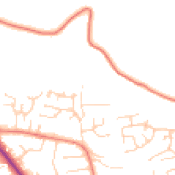 Daytime road noise heatmap for HD2 2DD