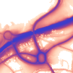 Daytime road noise heatmap for HD2 2DX