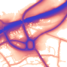 Daytime road noise heatmap for HD2 2ED